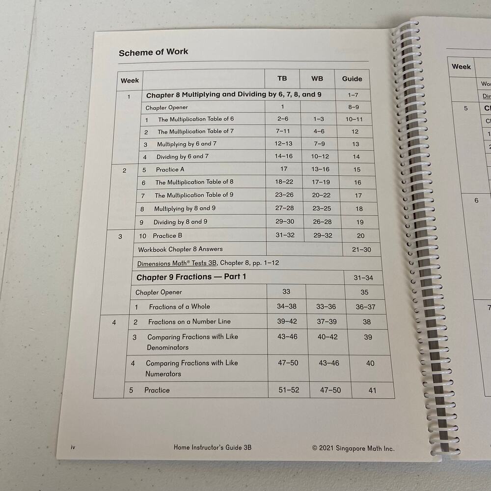Dimensions Math Home Instructor's Guide 3B Singapore Math - Picture 2 of 4